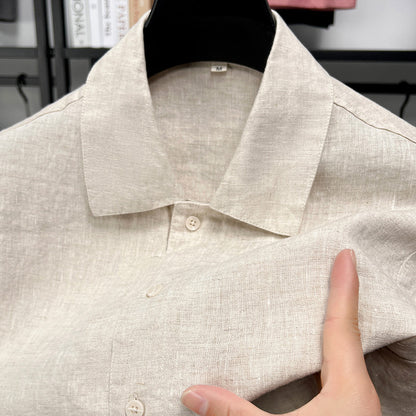 Men's Linen Short Sleeve Shirt