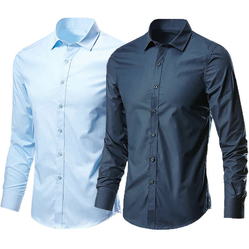 Men's Long/Short Sleeve Slim Fit Non-Ironing Casual Shirt