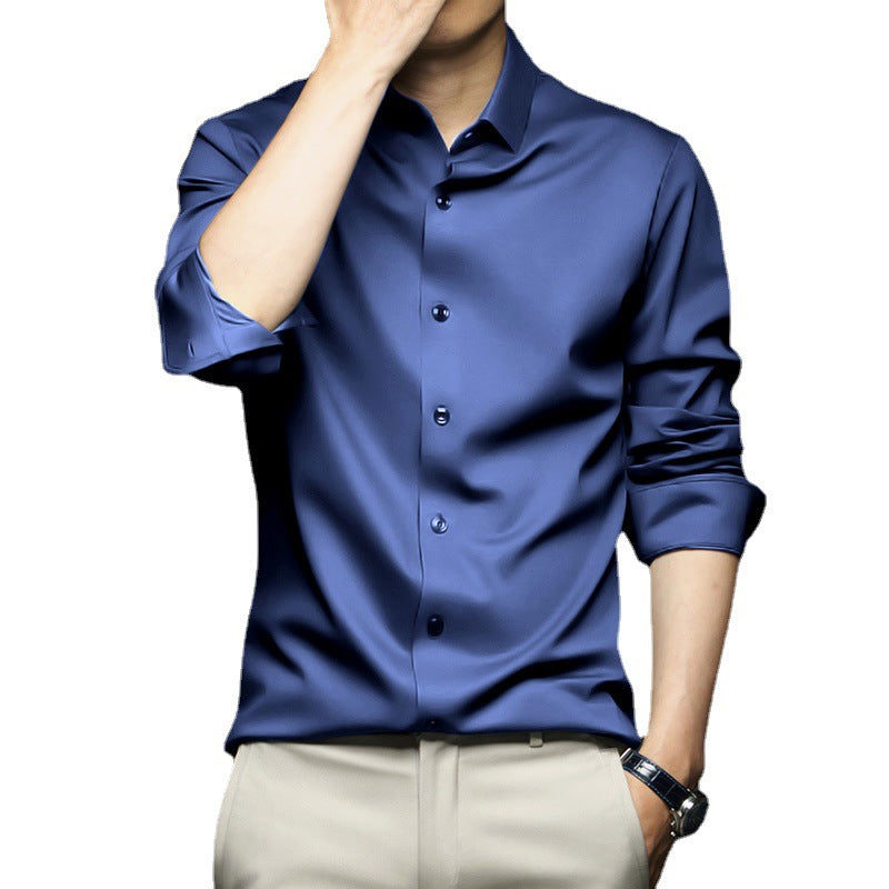 Men's Long Sleeve Anti-Wrinkle Dress Shirt