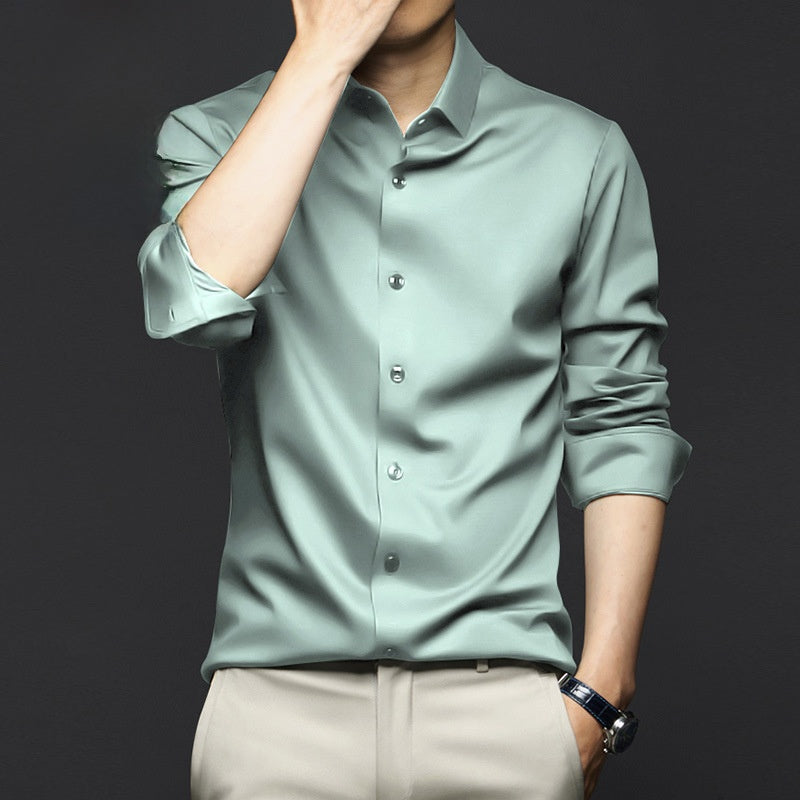 Men's Long Sleeve Anti-Wrinkle Dress Shirt