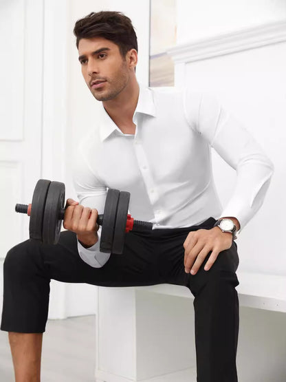 Men's Long Sleeve Stretch Shirt