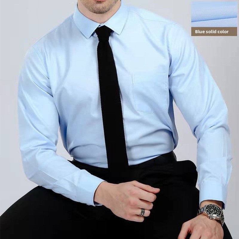 Men's long-sleeved disposable white shirt