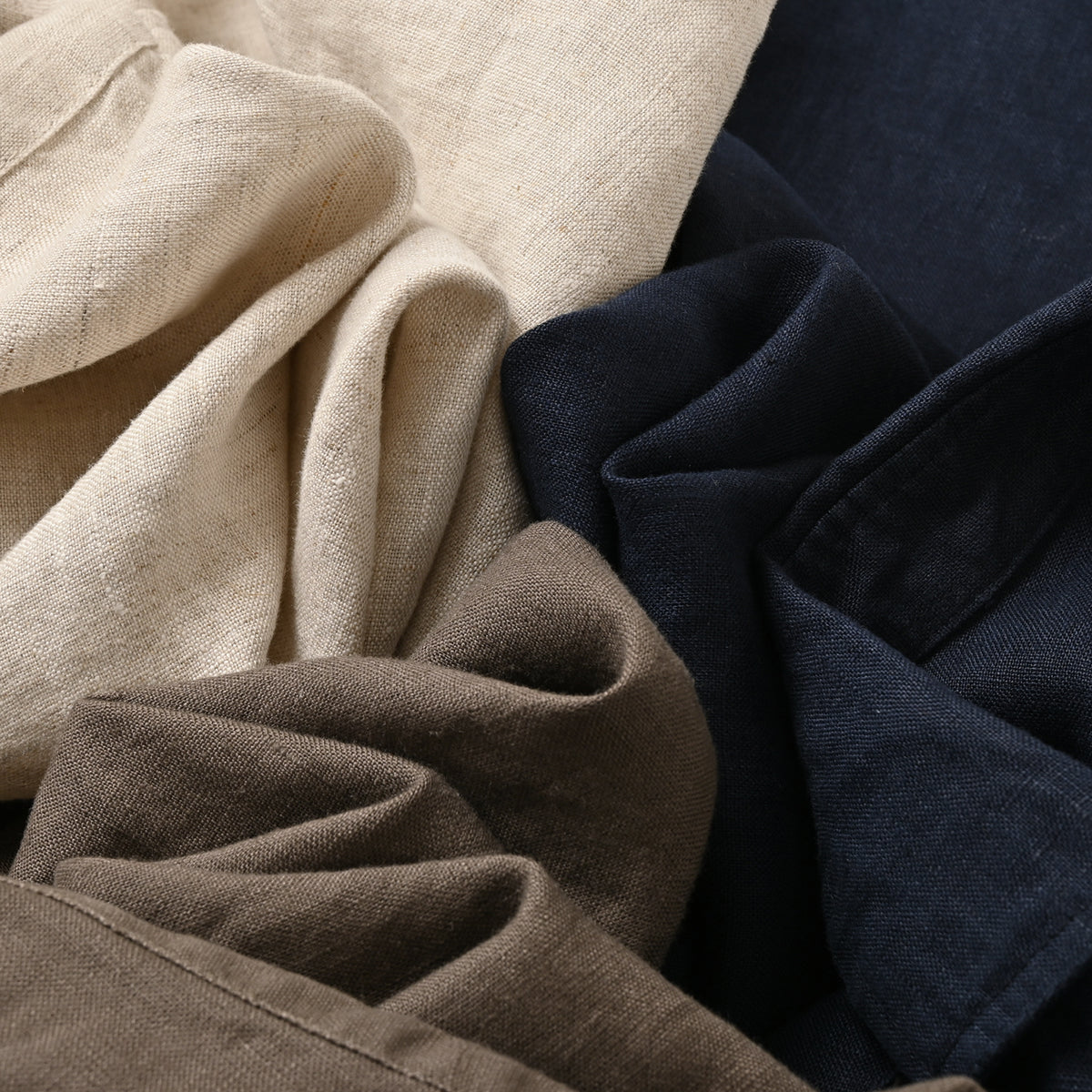 Men's Long-Sleeved Lapel Shirts