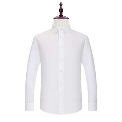 Men's long-sleeved pure cotton shirt