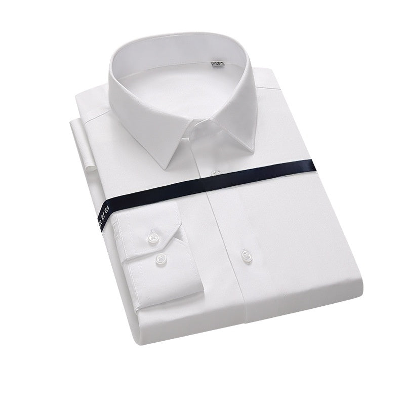 Men's long-sleeved pure cotton shirt