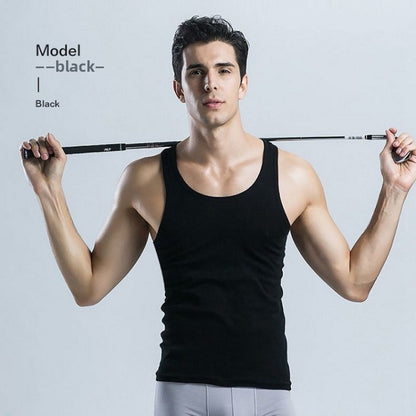 Men's loose cotton unbuttoned T-shirt