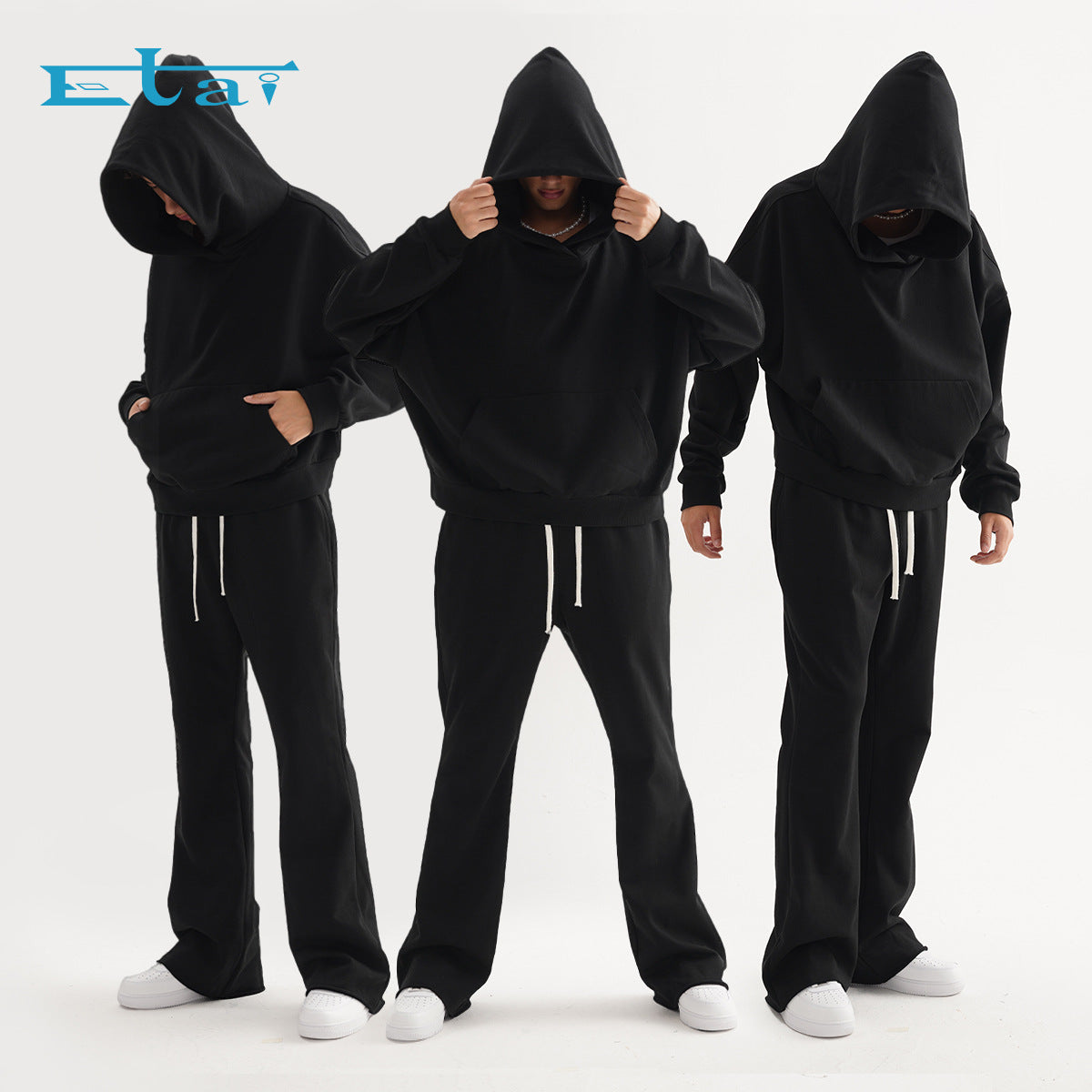 Men's Loose Fit Cotton Hooded Sweatshirt