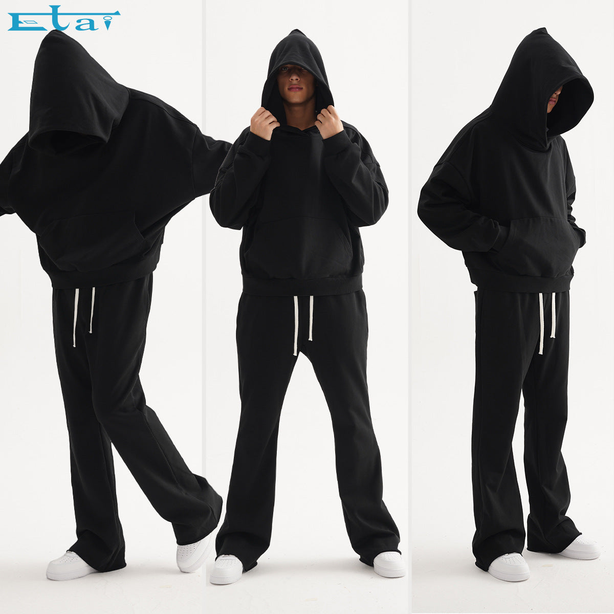 Men's Loose Fit Cotton Hooded Sweatshirt