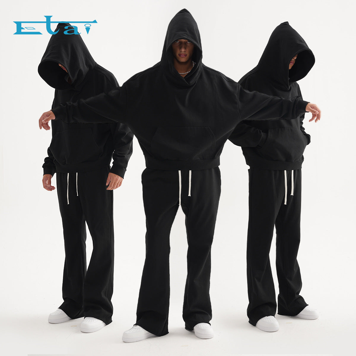 Men's Loose Fit Cotton Hooded Sweatshirt