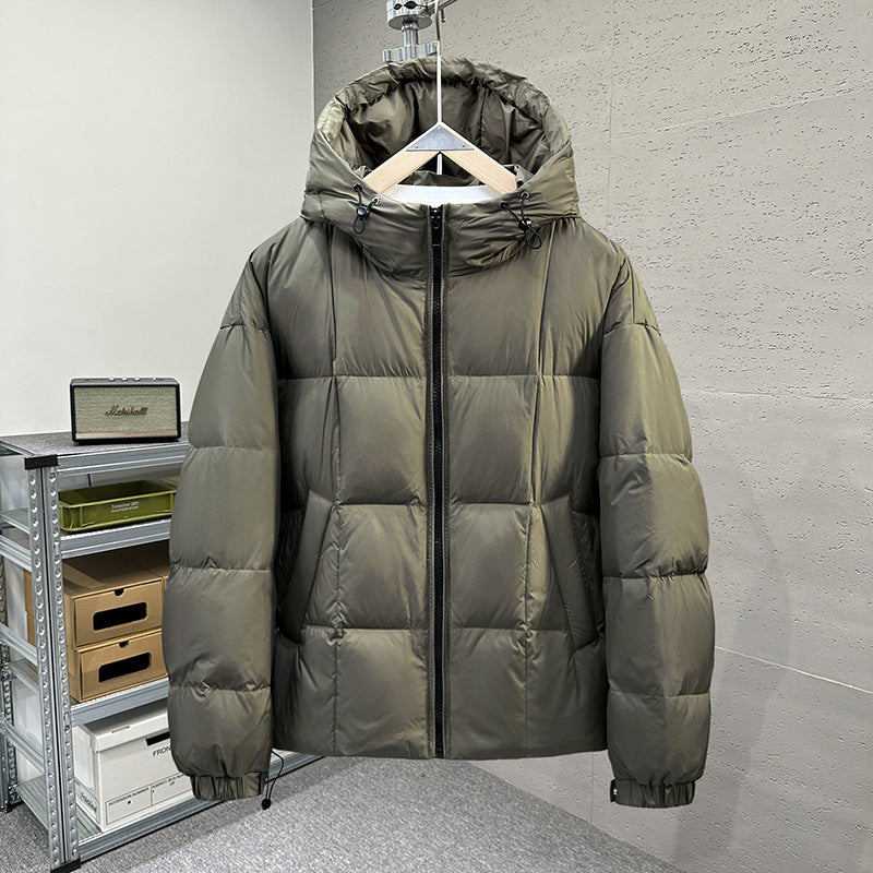 Men's Loose Fit Hooded Down Jacket