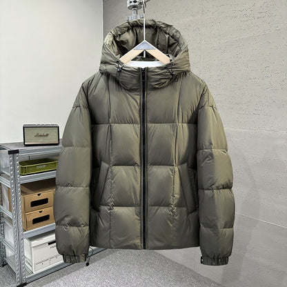 Men's Loose Fit Hooded Down Jacket