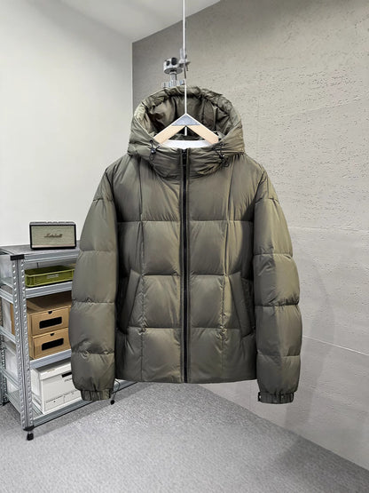 Men's Loose Fit Hooded Down Jacket