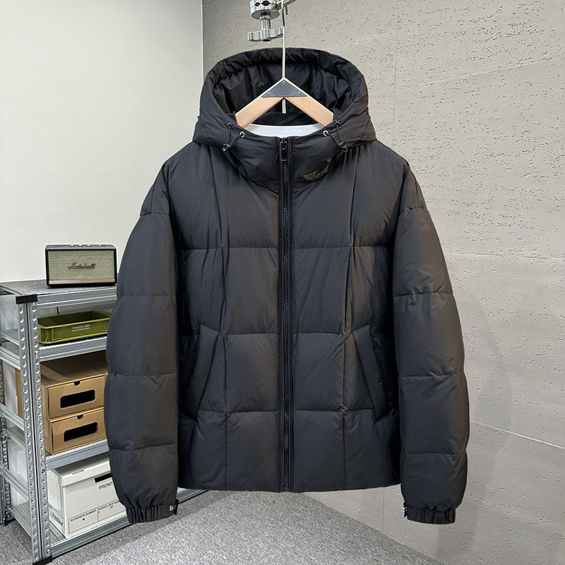 Men's Loose Fit Hooded Down Jacket
