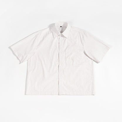 Men's Loose Fit Striped Short Sleeve Shirt