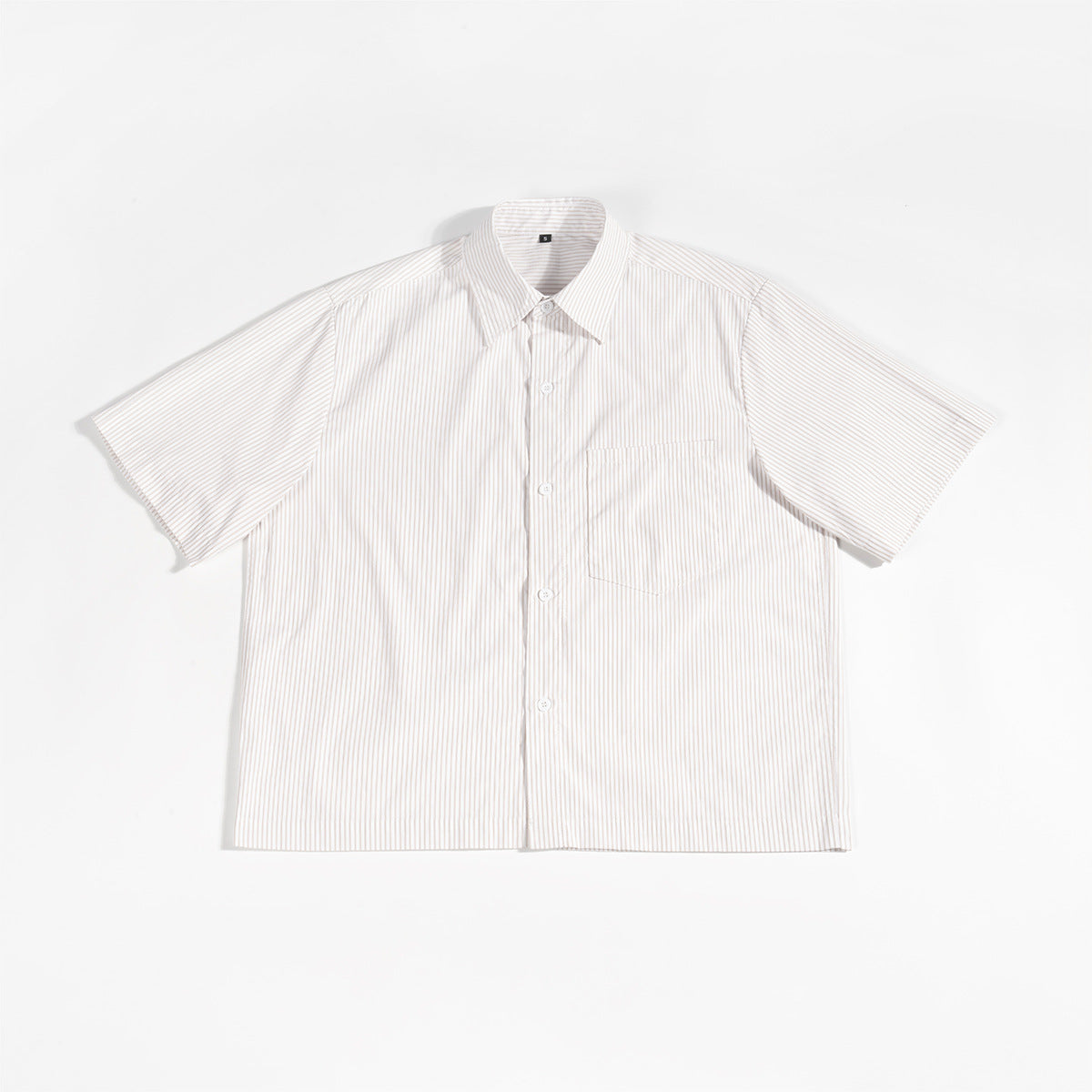 Men's Loose Fit Striped Short Sleeve Shirt
