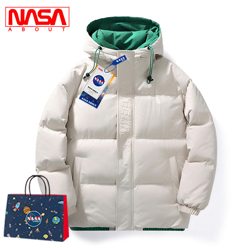 Men's Loose Hooded Cotton-padded Jacket
