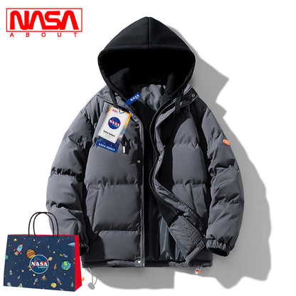 Men's Loose Hooded Cotton-padded Jacket
