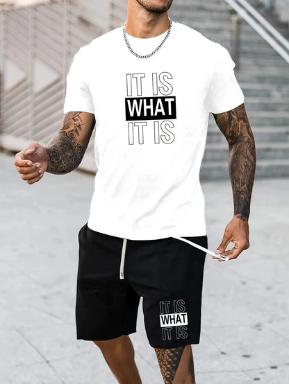 Men's Loose Short Sleeve Shorts suit