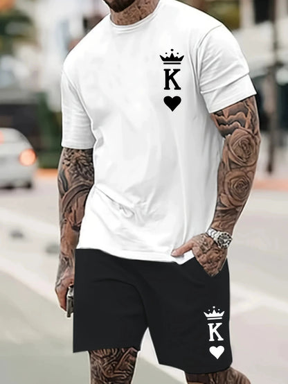 Men's Loose Short Sleeve Shorts suit