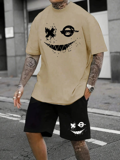 Men's Loose Short Sleeve Shorts suit