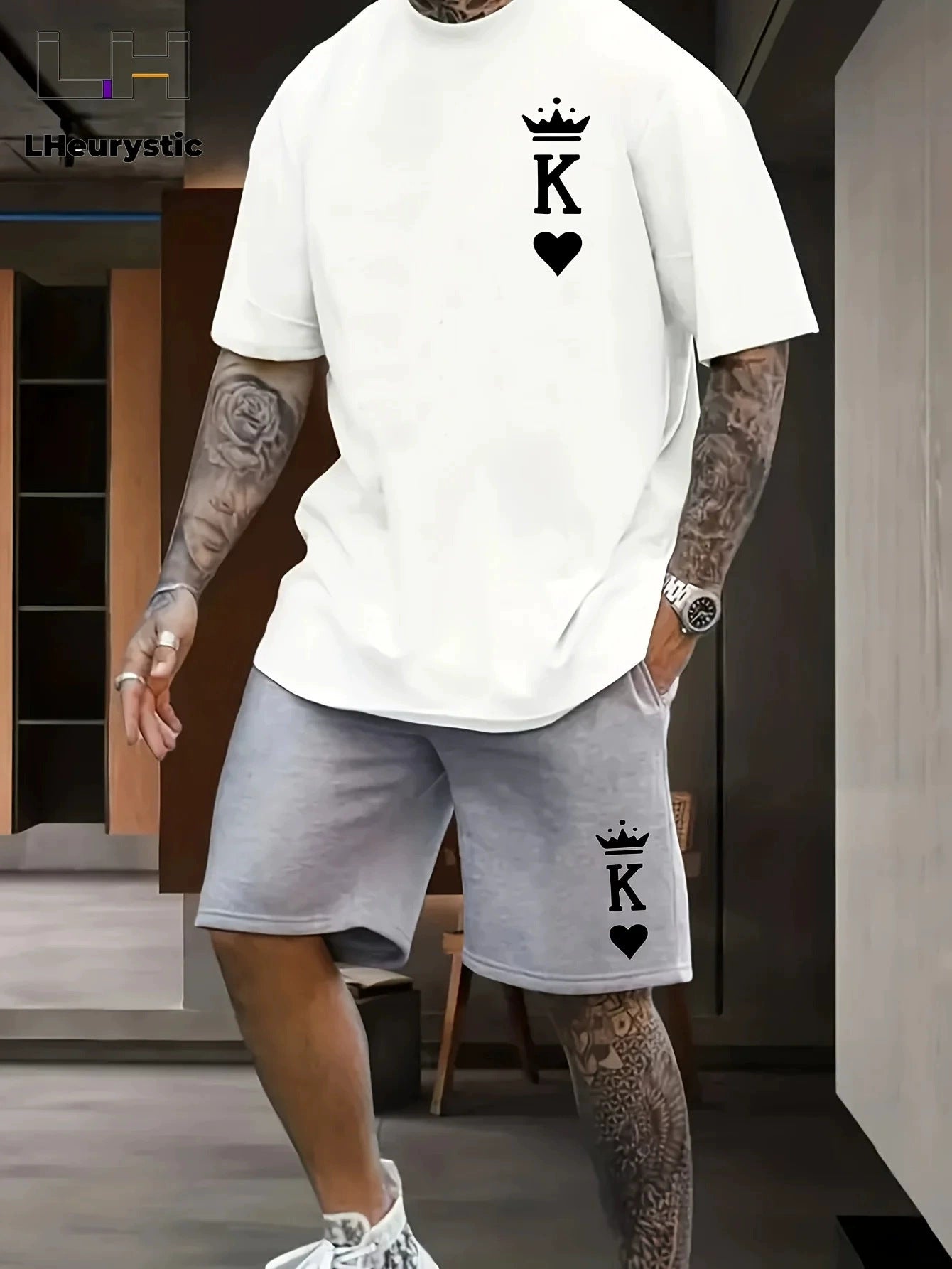 Men's Loose Short Sleeve Shorts suit