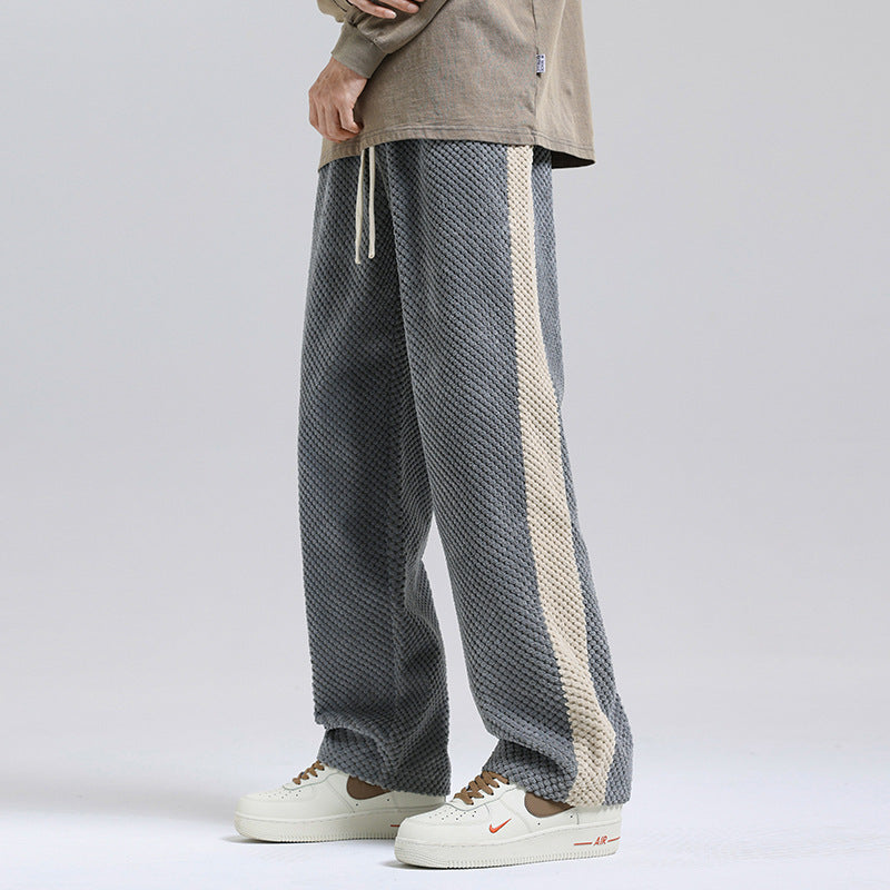 Men's Loose Straight Casual Corduroy Trousers