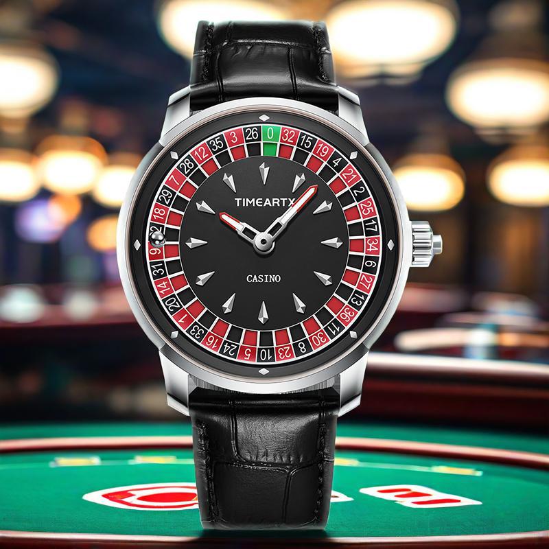 Men's Luminous Quartz Watch with Leather Strap