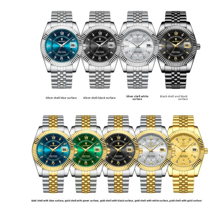 Men's Luxury Stainless Steel Quartz Watch