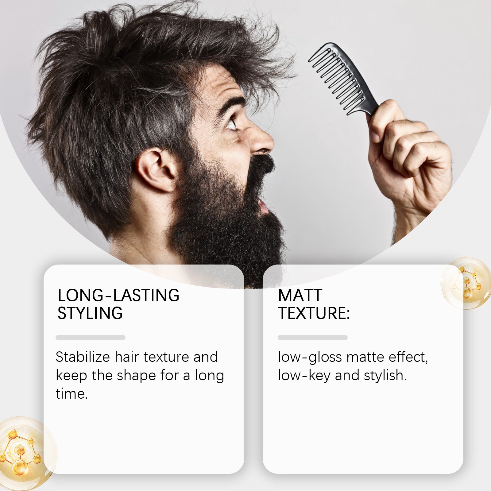 Men's Matte Texture Hair Styling Mud