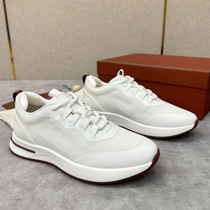 Men's Mesh Leather Casual Running Shoes