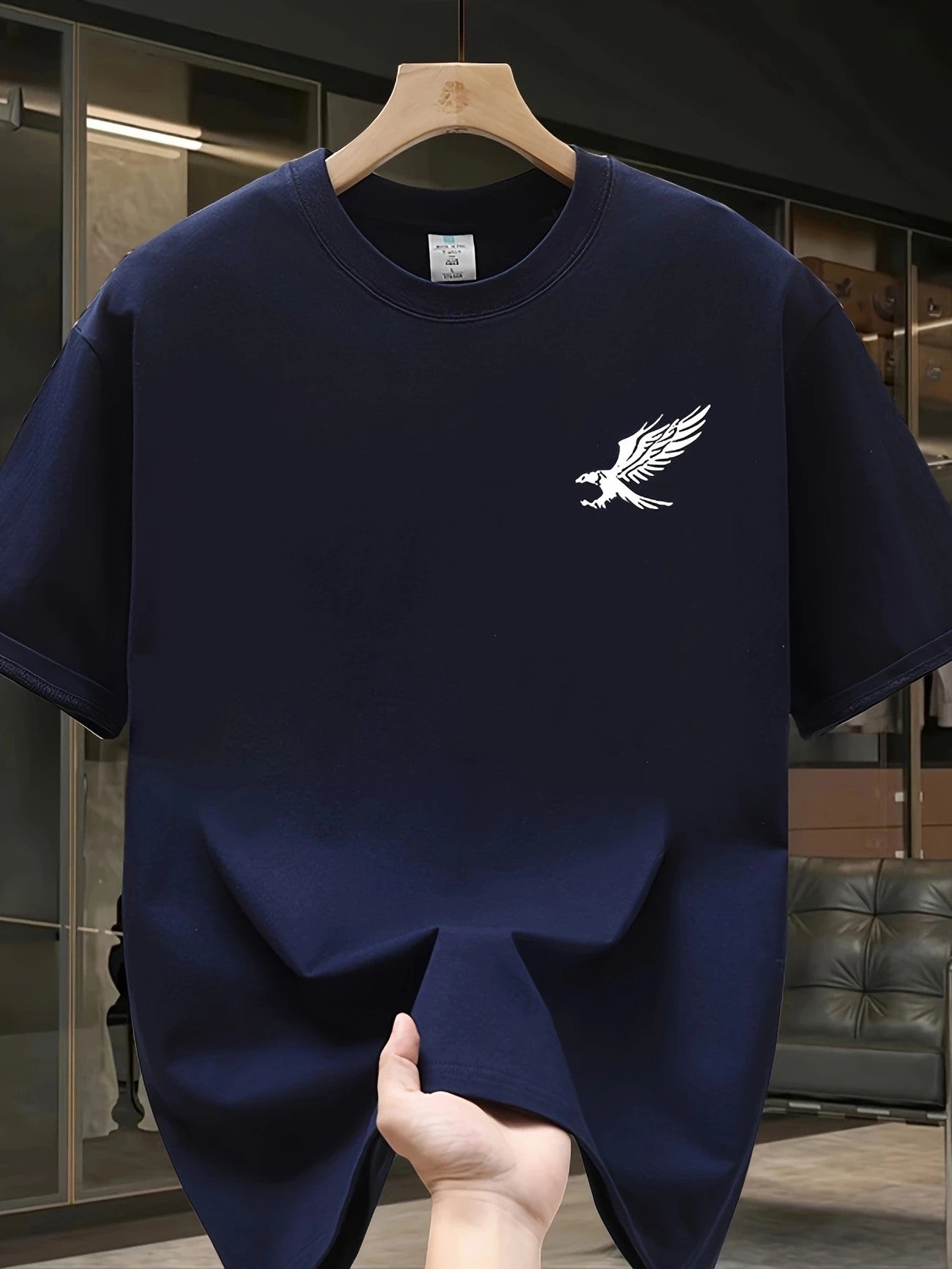 Men's Mesh Print Casual T-Shirt