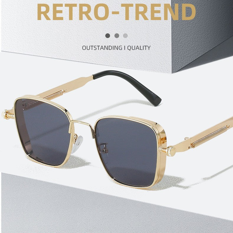 Men's Metal Frame UV400 Square Sunglasses