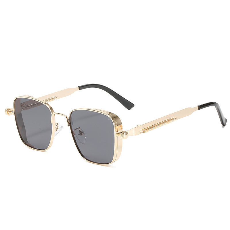 Men's Metal Frame UV400 Square Sunglasses