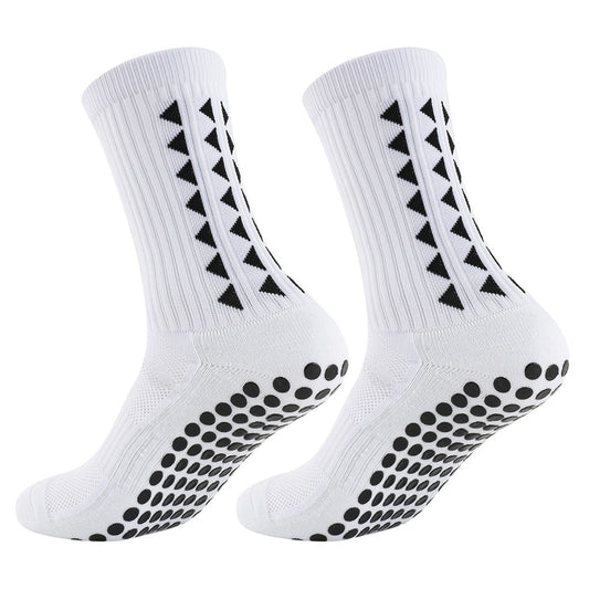 Men's Mid-Calf Sports Socks with Silicone Grip
