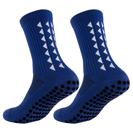 Men's Mid-Calf Sports Socks with Silicone Grip