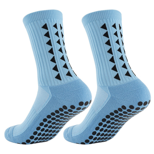Men's Mid-Calf Sports Socks with Silicone Grip