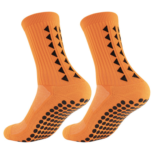 Men's Mid-Calf Sports Socks with Silicone Grip
