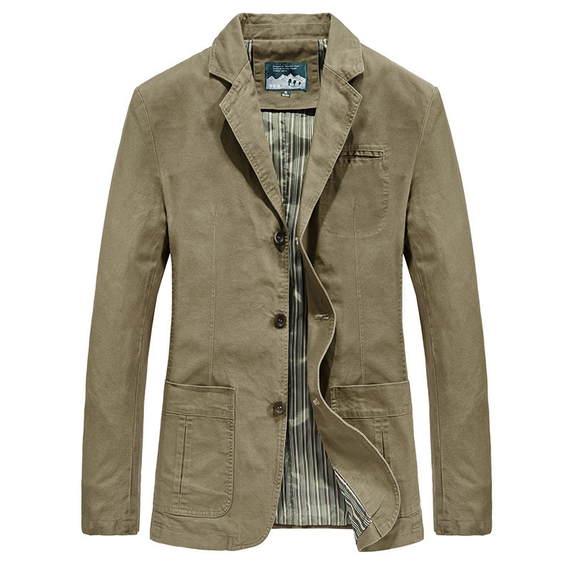 Men's Mid-Length Casual Cotton Jacket