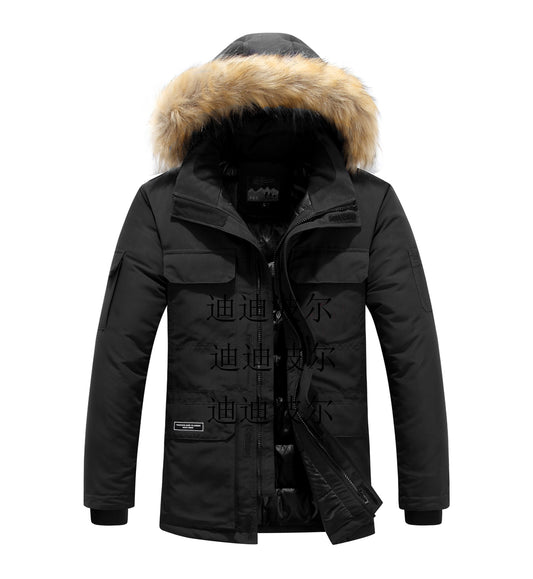 Men's Mid-Length Cotton-Padded Coat