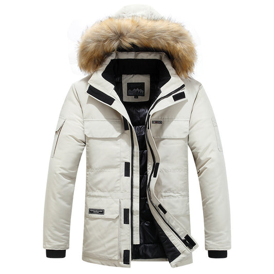 Men's Mid-Length Cotton-Padded Coat