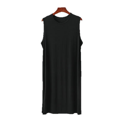 Men's Modal Nightdress Sleeveless Loose Home Sleepwear