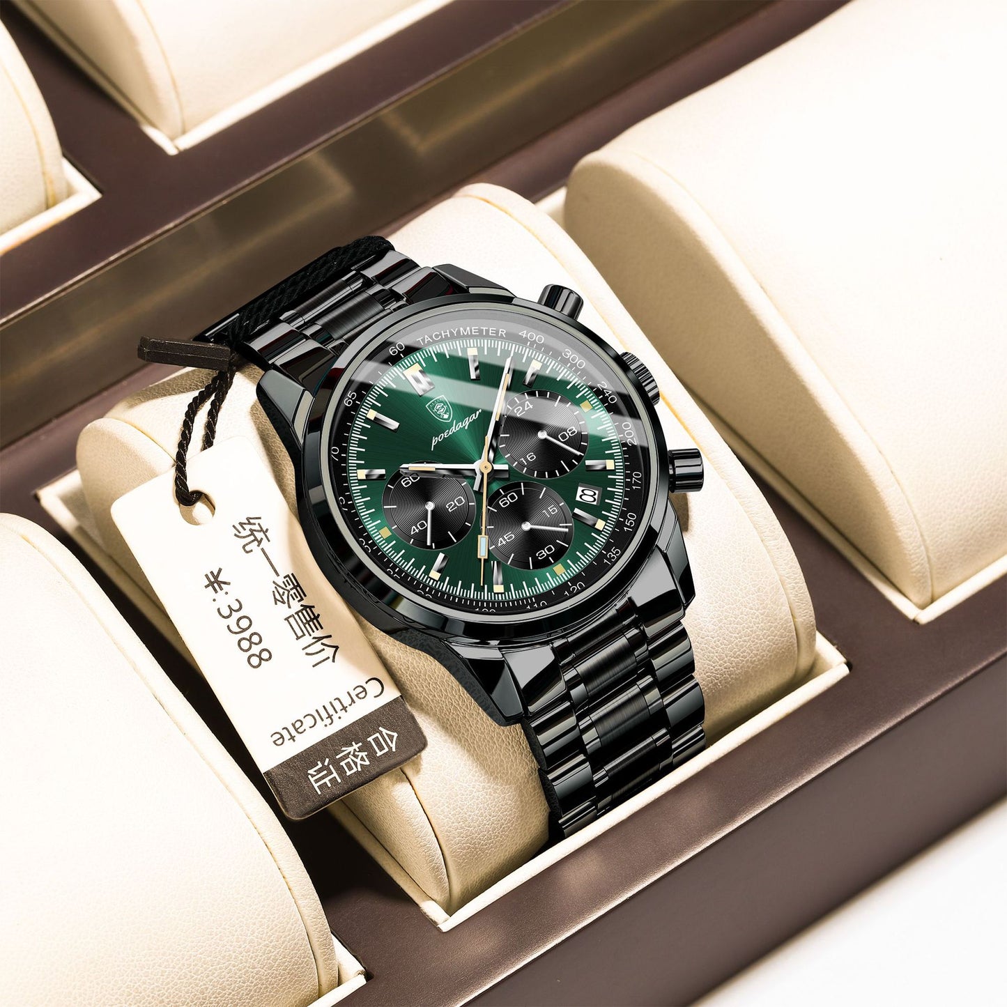 Men's Multi-function Luminous Quartz Watch