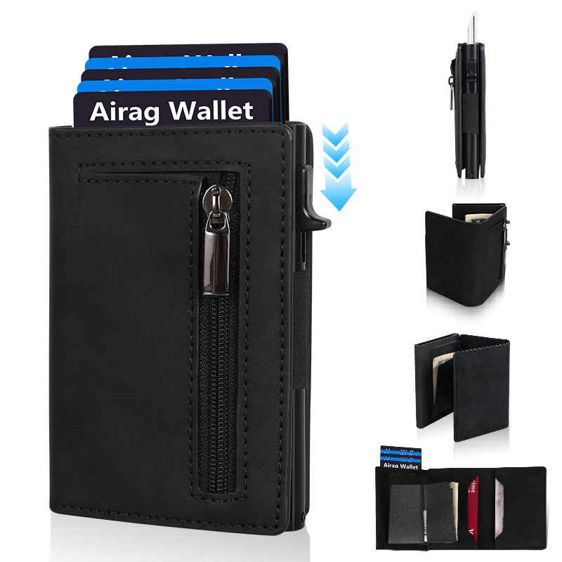 Men's multi-pocket cardholder wallet