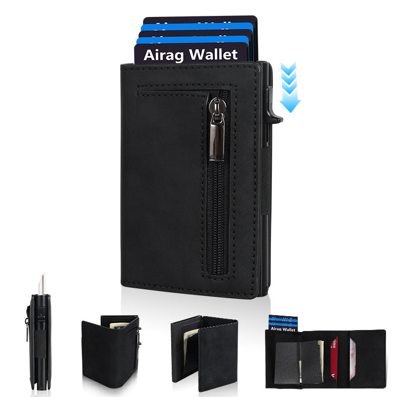 Men's multi-pocket cardholder wallet