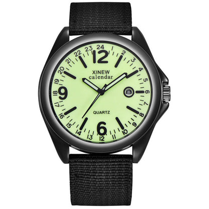 Men's Nylon Strap Quartz Watch