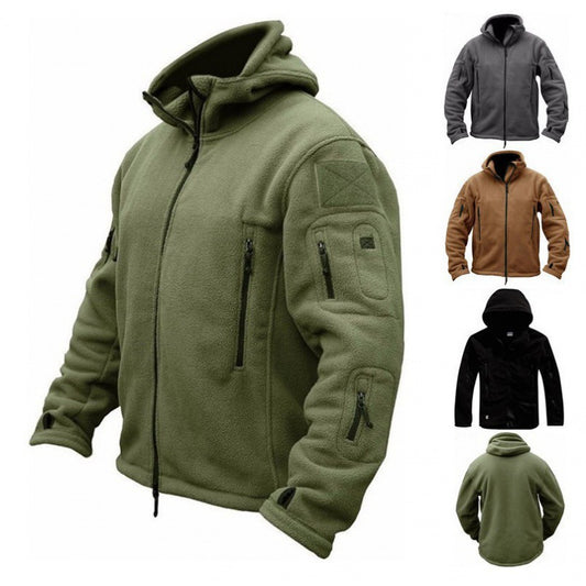 Men's Outdoor Fleece Hooded Jacket
