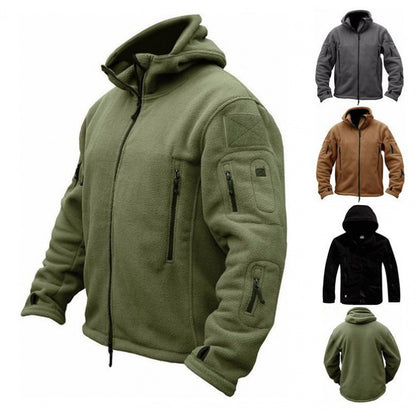 Men's Outdoor Fleece Hooded Jacket