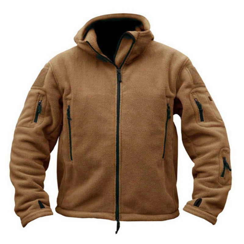 Men's Outdoor Fleece Hooded Jacket