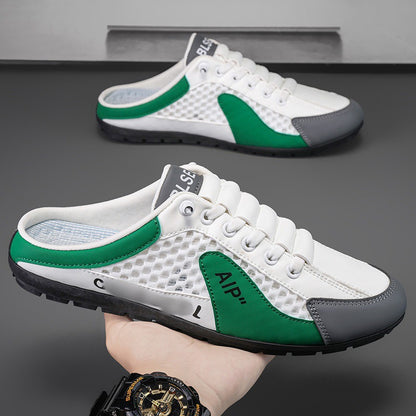 Men's oversized shoes with hollowed-out designs in summer