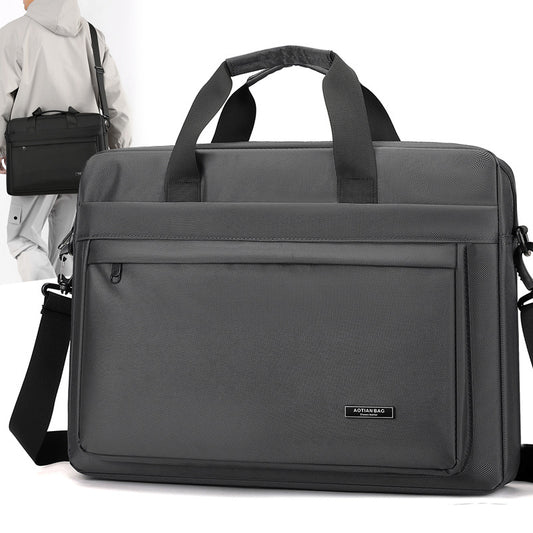Men's Oxford Cloth Shoulder Computer Bag Large Capacity Handbag